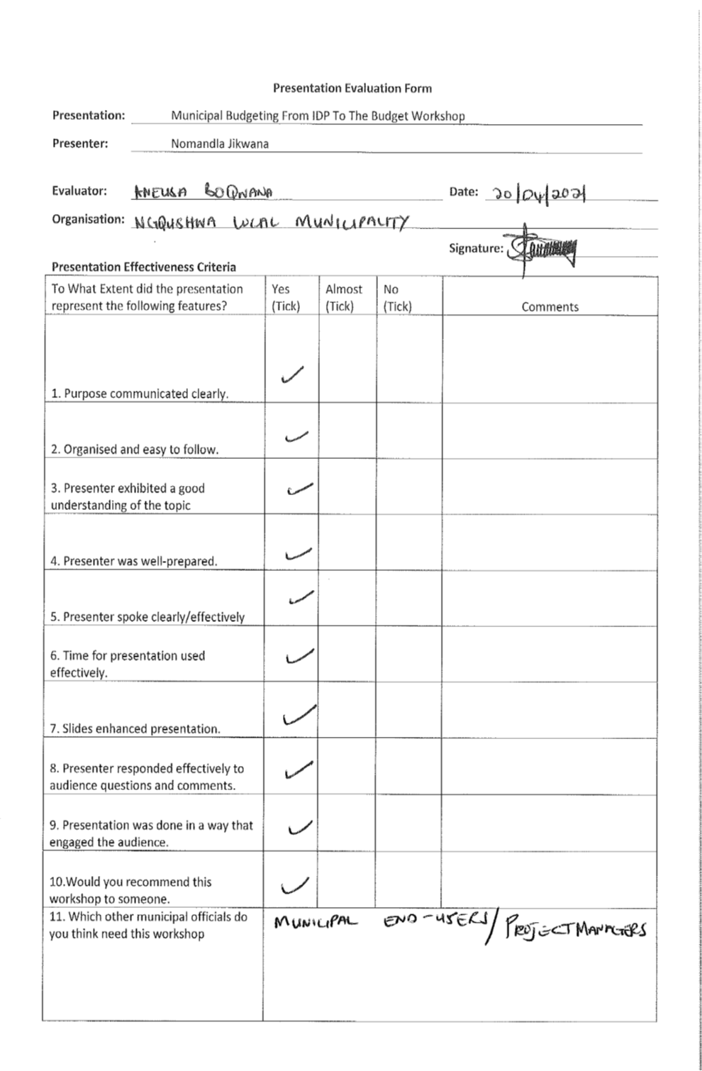 Evaluation Form - Ngqushwa Boqwana - 20April21